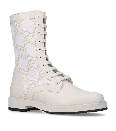 beige fendi boots|Fendi military boots.